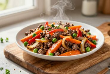 Carne Moída Refogada com Legumes: Receita Prática e Nutritiva para o Dia a Dia
