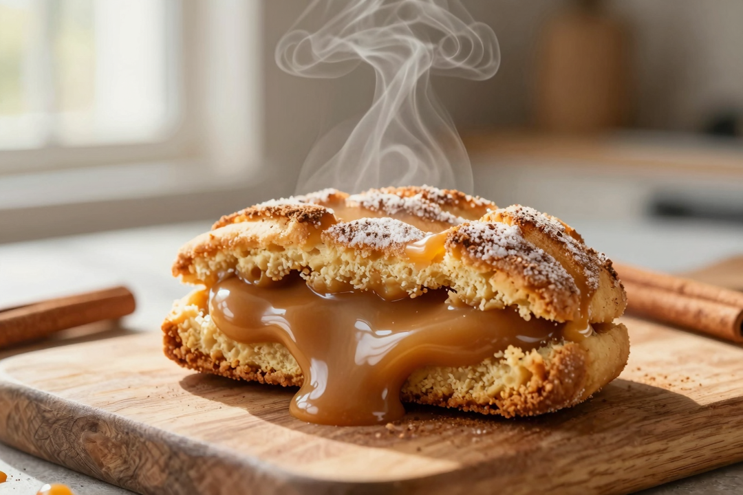 Cookie de Churros Recheado com Doce de Leite: Sabor Espanhol em Cada Mordida