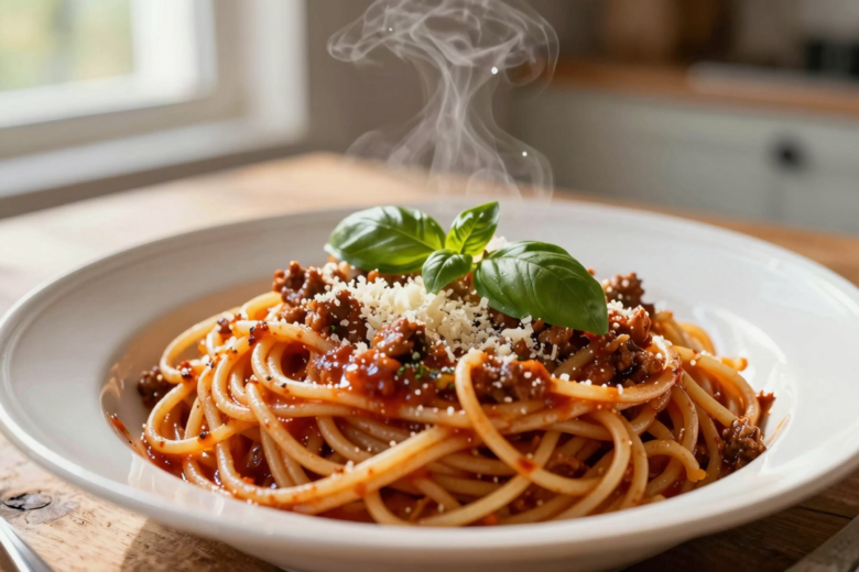 Espaguete à Bolonhesa: O Clássico Amado com Molho Ragu Tradicional 1 Espaguete à Bolonhesa: O Clássico Amado com Molho Ragu Tradicional