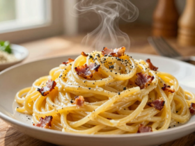 Espaguete à Carbonara Autêntico: Receita Original Italiana Cremosa e Deliciosa