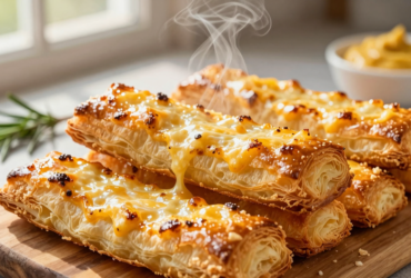 Palitos de Massa Folhada com Queijo: Aperitivo Crocante e Saboroso