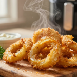 Anéis de Cebola Empanada Crocante na Airfryer: Petisco Saudável e Saboroso