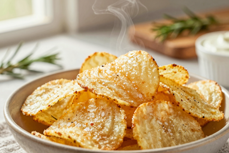 Batata Chips Crocante na Air Fryer: Petisco Saudável e Fácil 1 Batata Chips Crocante na Air Fryer: Petisco Saudável e Fácil