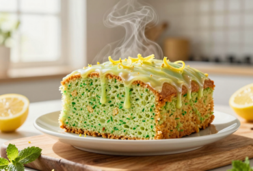 Bolo Verde de Limão Fofinho com Calda Cítrica 3 Bolo Verde de Limão Fofinho com Calda Cítrica