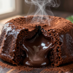 Bolo Vulcão de Chocolate com Lava Cremosa Irresistível