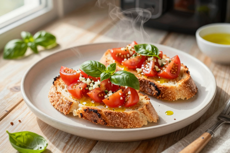Bruschetta Simples na Airfryer: Crocante, Rápida e Deliciosa