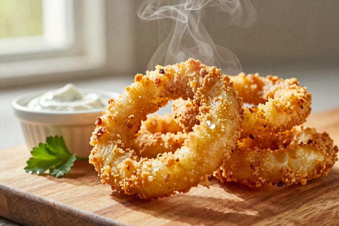 Cebola Empanada Crocante na Airfryer: Receita Rápida e Saudável
