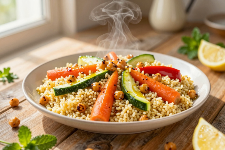 Cuscuz Marroquino com Legumes: Receita Fácil, Saudável e Aromática