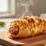 Enroladinho na Airfryer: Salsicha e Queijo Crocantes e Saborosos