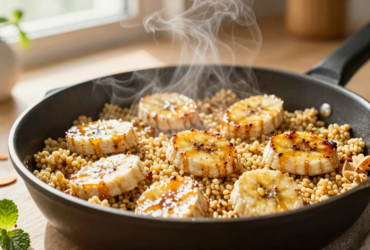 Flocão com Banana na Frigideira: Receita Rápida, Saudável e Deliciosa para o Café da Manhã