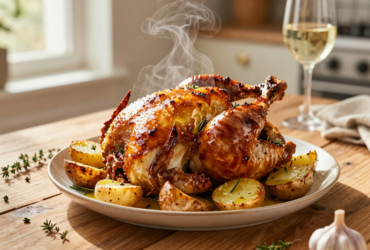 Frango Assado com Batatas: A Receita Clássica e Irresistível para o Almoço de Domingo