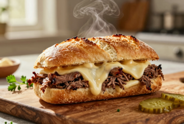 Lanche de Tiras de Carne e Queijo Cremoso: Sabor e Tradição 21 Lanche de Tiras de Carne e Queijo Cremoso: Sabor e Tradição