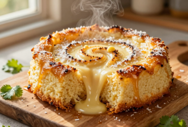 Mané Pelado: O Bolo de Mandioca Cremoso com Queijo e Coco