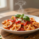 Massa Farfalle ao Molho de Tomate Fresco e Manjericão: Receita Clássica Italiana