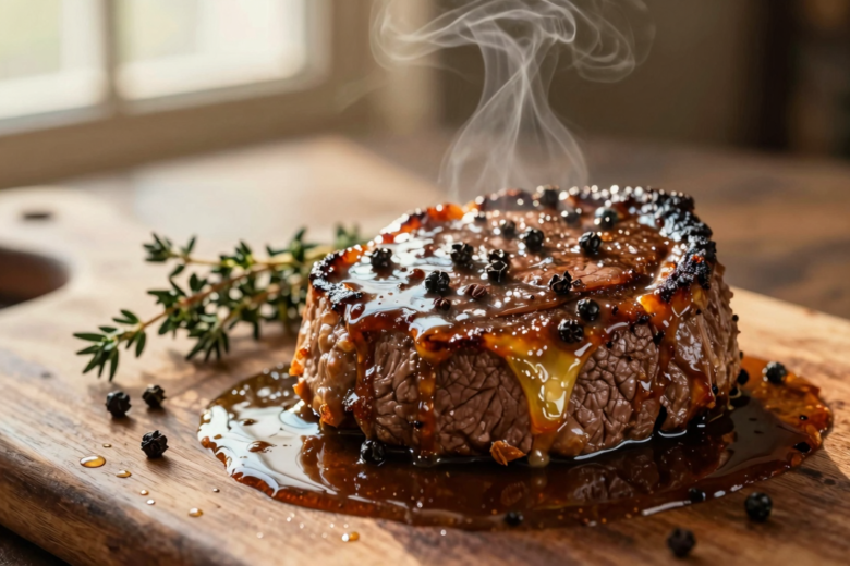 Medalhão de Filé Mignon ao Molho Poivre na Frigideira: Receita Clássica Francesa 1 Medalhão de Filé Mignon ao Molho Poivre na Frigideira: Receita Clássica Francesa