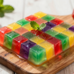 Mosaico de Gelatina Tradicional: Sobremesa Colorida e Refrescante