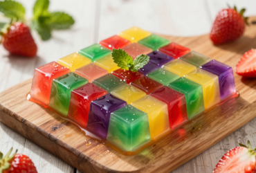 Mosaico de Gelatina Tradicional: Sobremesa Colorida e Refrescante