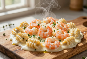 Nhoque Cremoso com Molho Branco de Camarão: Sabor da Tradição Italiana