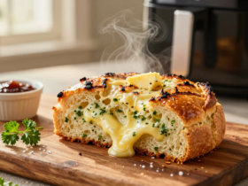 Pão de Alho Cremoso e Rápido na Airfryer: Sabor de Churrasco em Minutos