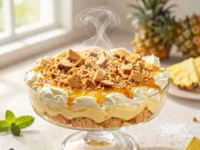 Pavê de Abacaxi Cremoso com Biscoito Maizena: A Sobremesa Perfeita para Festas 18 Pavê de Abacaxi Cremoso com Biscoito Maizena: A Sobremesa Perfeita para Festas