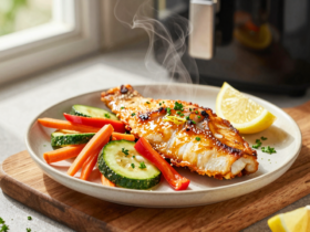 Peixe com Legumes na Airfryer: Receita Saudável, Rápida e Crocante