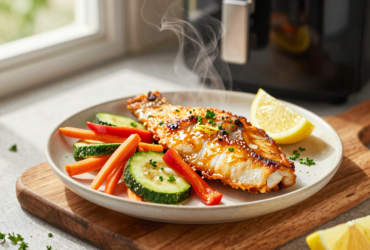 Peixe com Legumes na Airfryer: Receita Saudável, Rápida e Crocante