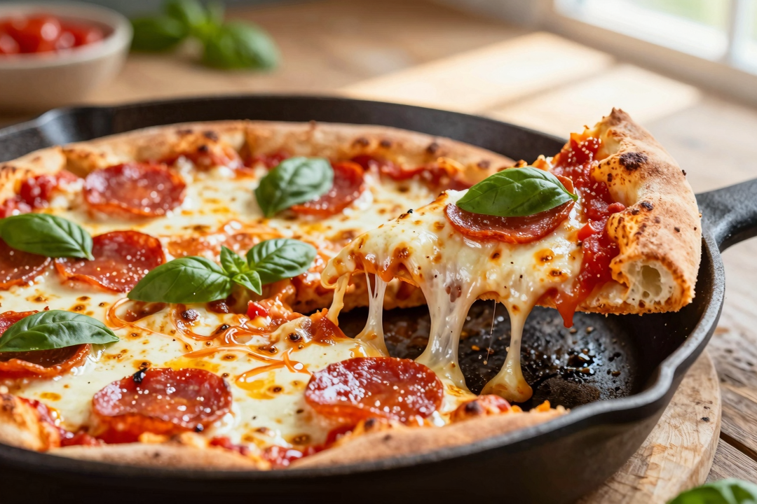 Pizza de Frigideira Rápida: Receita Caseira e Fácil para Saborear em Minutos 1 Pizza de Frigideira Rápida: Receita Caseira e Fácil para Saborear em Minutos