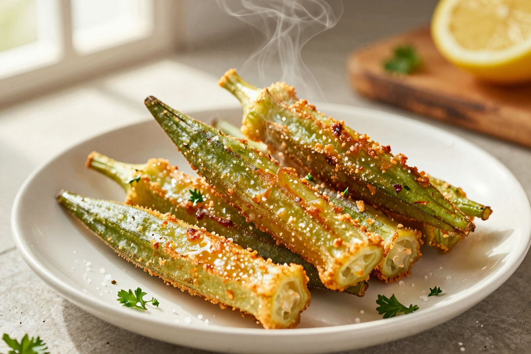 Quiabo Suculento e Crocante na Airfryer: Receita Fácil e Sem Baba