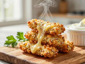 Salgadinho de Quinoa com Queijo na Air Fryer: Snack Saudável e Crocante