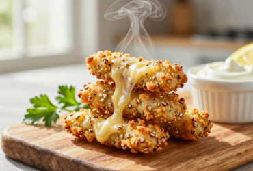 Salgadinho de Quinoa com Queijo na Air Fryer: Snack Saudável e Crocante