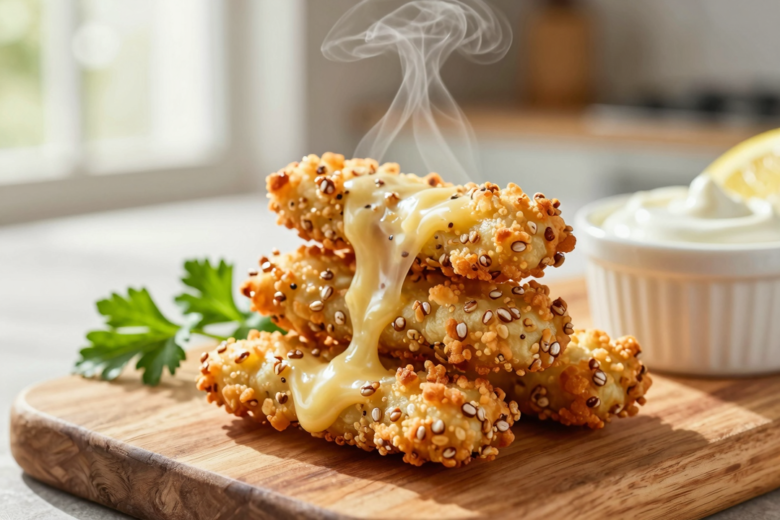 Salgadinho de Quinoa com Queijo na Air Fryer: Snack Saudável e Crocante 1 Salgadinho de Quinoa com Queijo na Air Fryer: Snack Saudável e Crocante