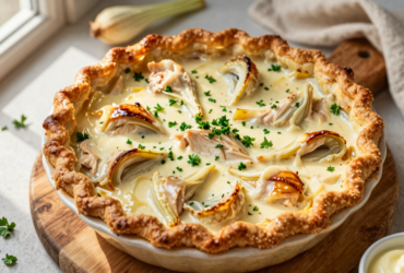 Torta de Frango Cremosa com Palmito: Sabor Caseiro e Irresistível