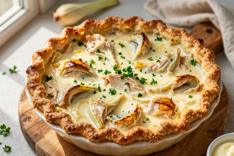 Torta de Frango Cremosa com Palmito: Sabor Caseiro e Irresistível
