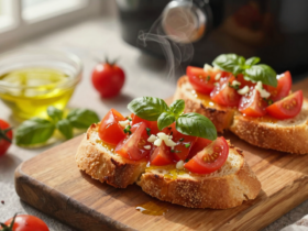 Bruschetta na Airfryer: Receita Clássica Rápida e Crocante