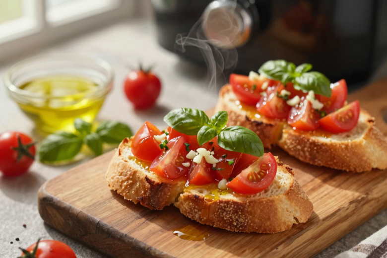 Bruschetta na Airfryer: Receita Clássica Rápida e Crocante