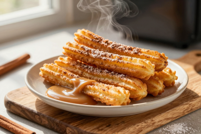 Churros Crocantes na Air Fryer: Receita Fácil e Saudável com Doce de Leite
