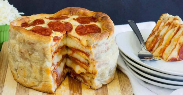 Bolo de Pizza - Viralizou 1 Bolo de Pizza – Viralizou