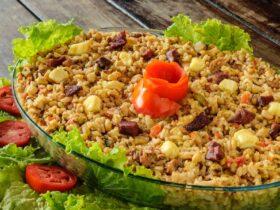 Baião de dois de forno