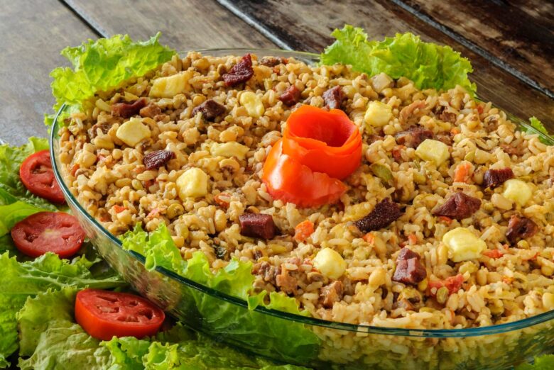 Baião de dois de forno