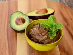 Mousse de abacate com chocolate