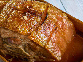Christmas Ham with Orange Glaze 9 Pernil de natal ao molho de laranja