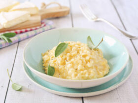 Risoto de queijo brie