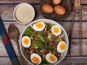 Lentil Rice with Hard-Boiled Eggs 15 arroz com lentilha e ovos cozidos