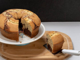 Easy Marbled Cake Recipe 15 Bolo mesclado