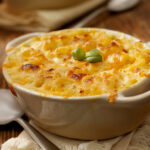 Macarrão com caranguejo ao forno