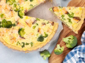 Ham, Cheese, and Broccoli Quiche 9 Quiche de presunto, queijo e brócolis
