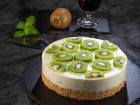 No-Bake Kiwi Cake 6 Bolo de kiwi