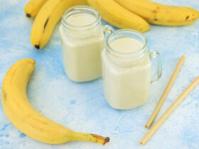 Vitamina de banana com coco