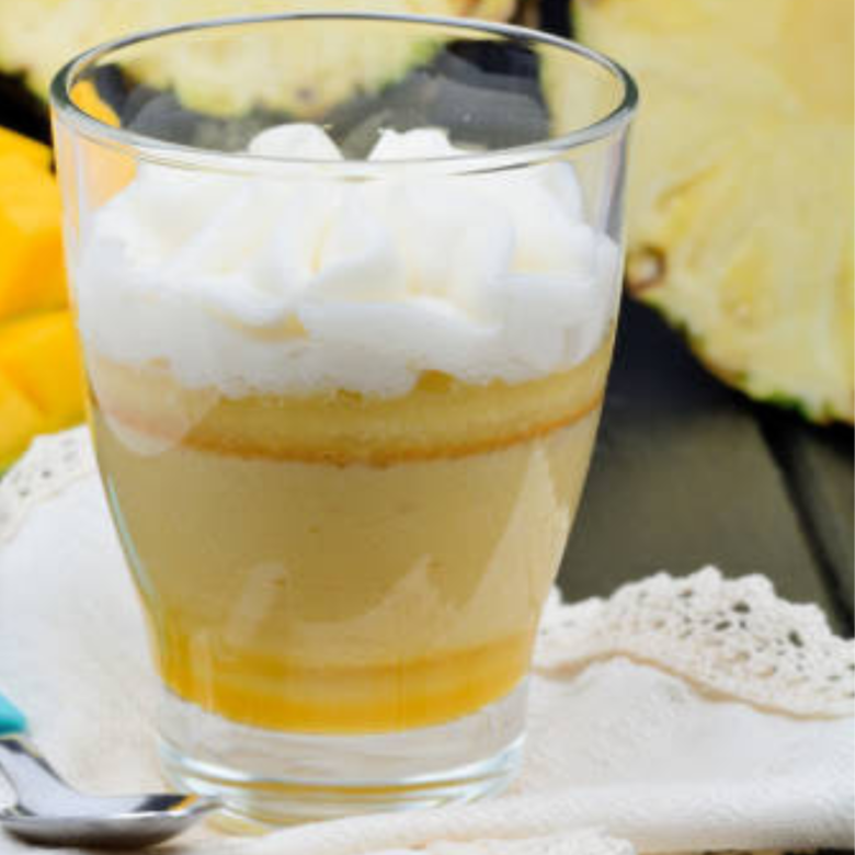 Mousse de abacaxi fácil de fazer em apenas 5 minutos