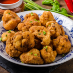 Tempura de couve-flor. Crocante e saboroso